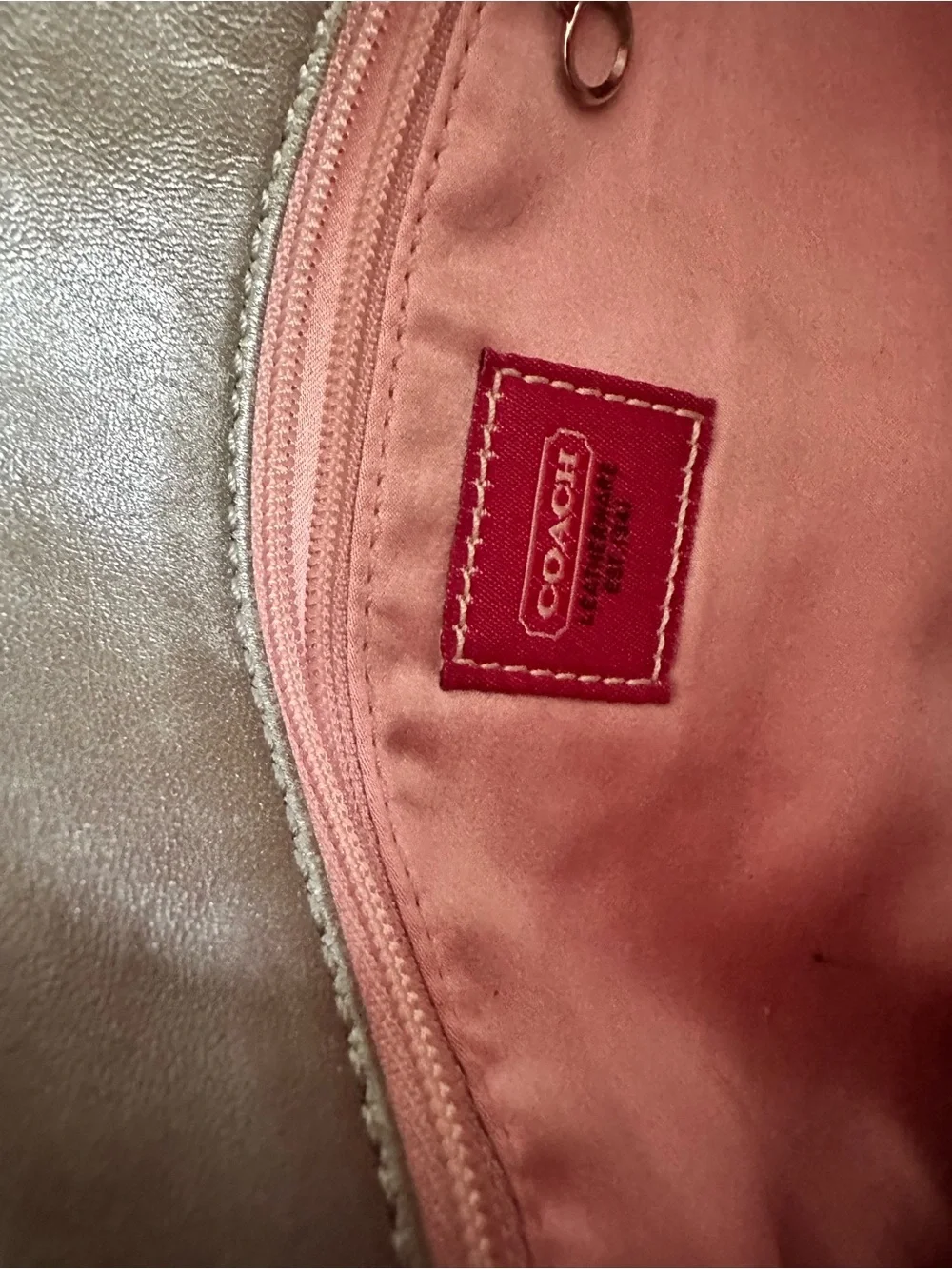 Coach Pink Signature Jacquard Shoulder Clutch